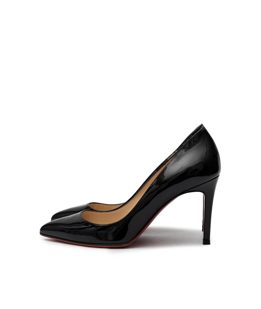 CHRISTIAN LOUBOUTIN Черные кожаные туфли, фото 5