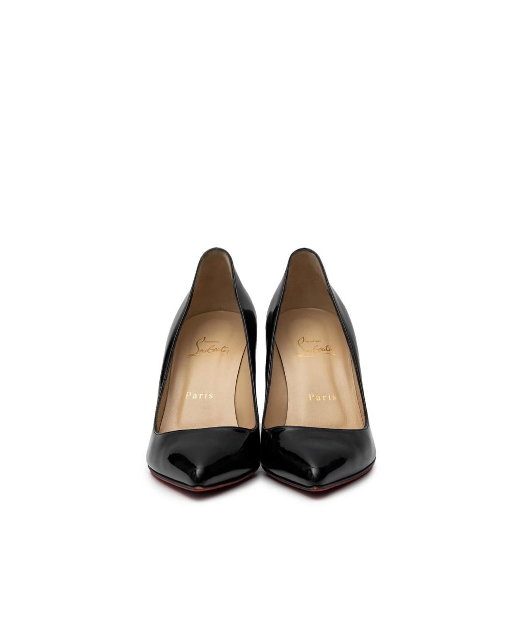 CHRISTIAN LOUBOUTIN Черные кожаные туфли, фото 4
