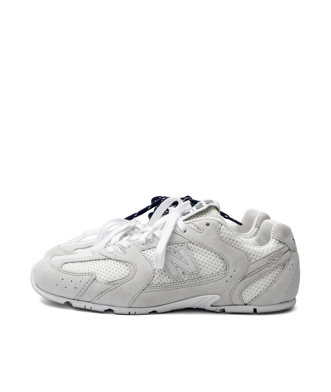 NEW BALANCE Белые замшевые кеды, фото 5