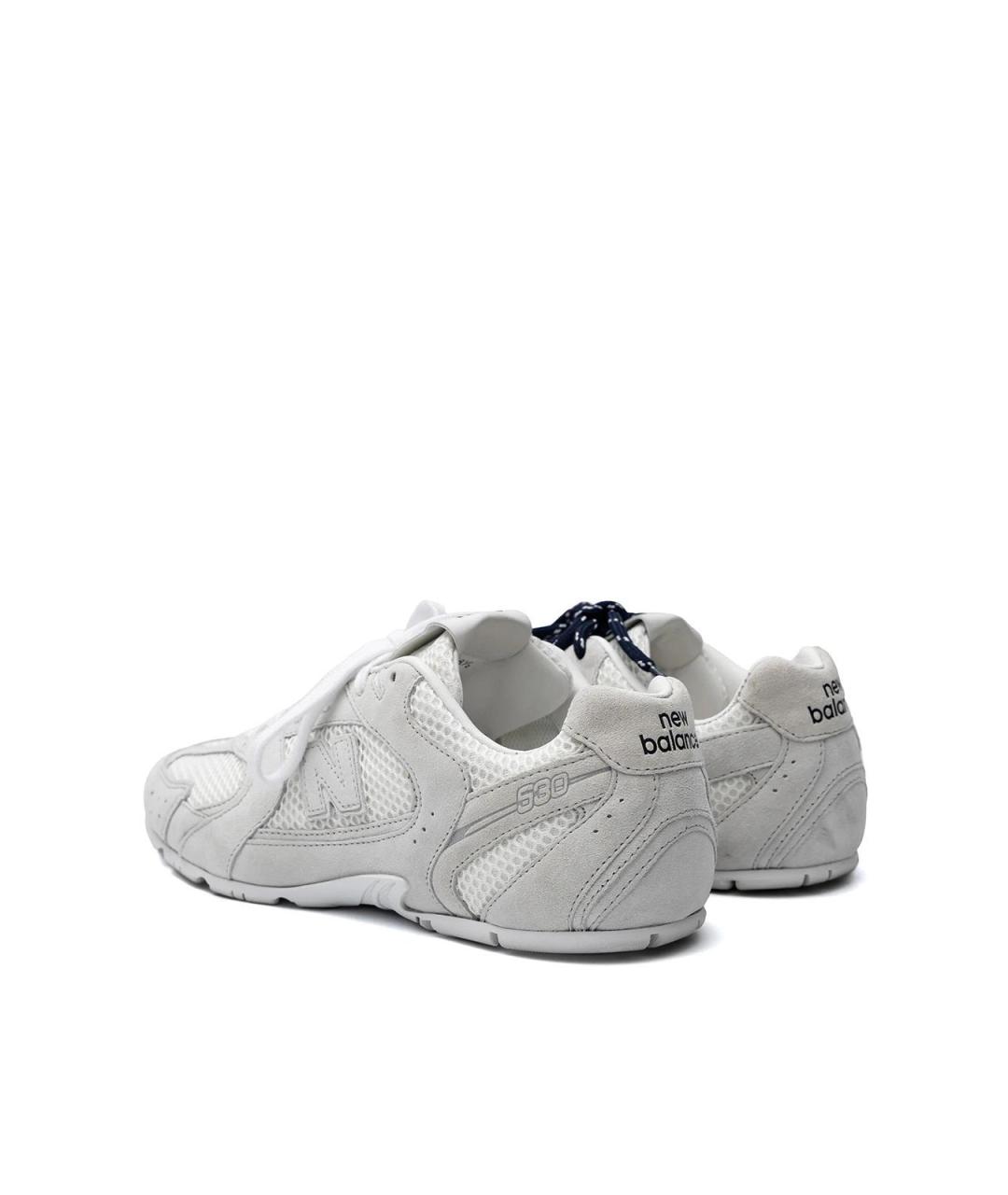 NEW BALANCE Белые замшевые кеды, фото 3