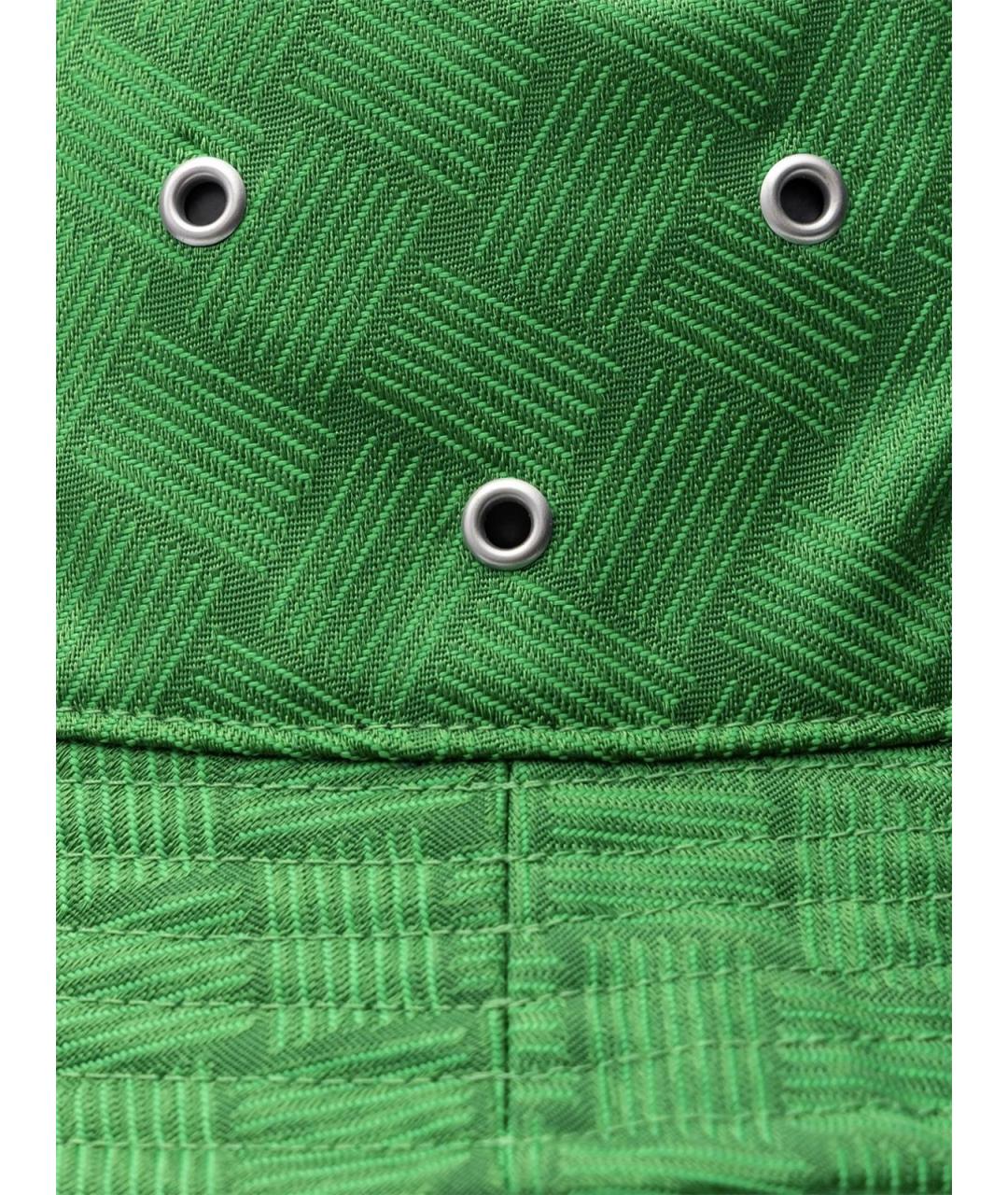 BOTTEGA VENETA Зеленая хлопковая шляпа, фото 3