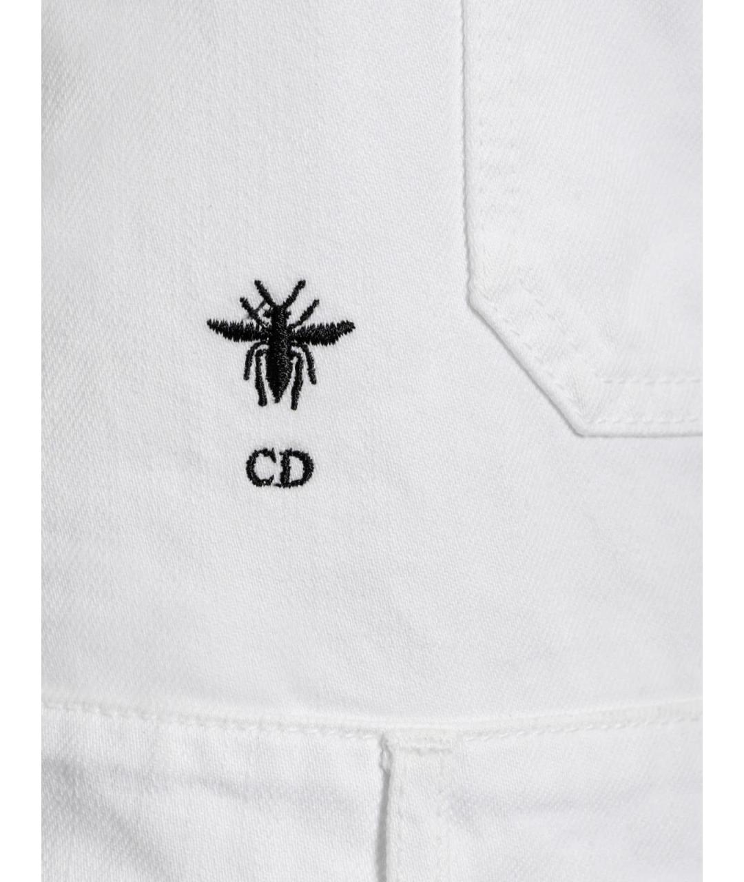 CHRISTIAN DIOR Белый хлопковый комбинезон, фото 3