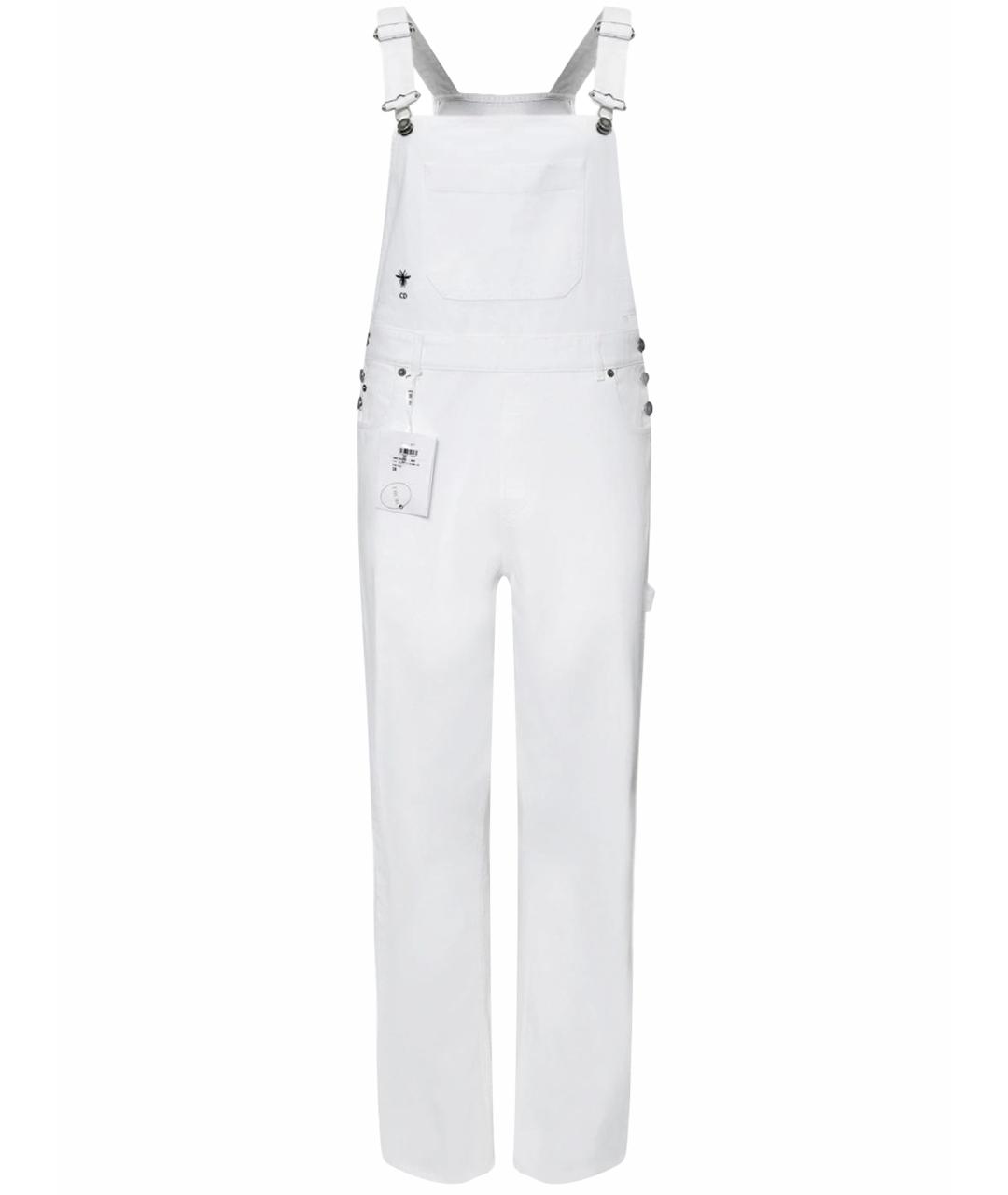 CHRISTIAN DIOR Белый хлопковый комбинезон, фото 1