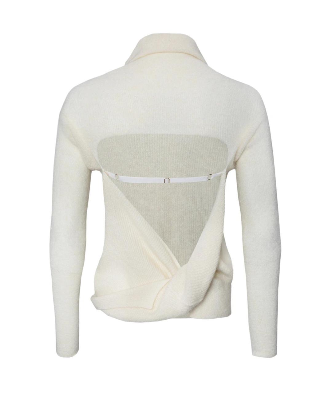 JACQUEMUS Белый шерстяной джемпер / свитер, фото 2