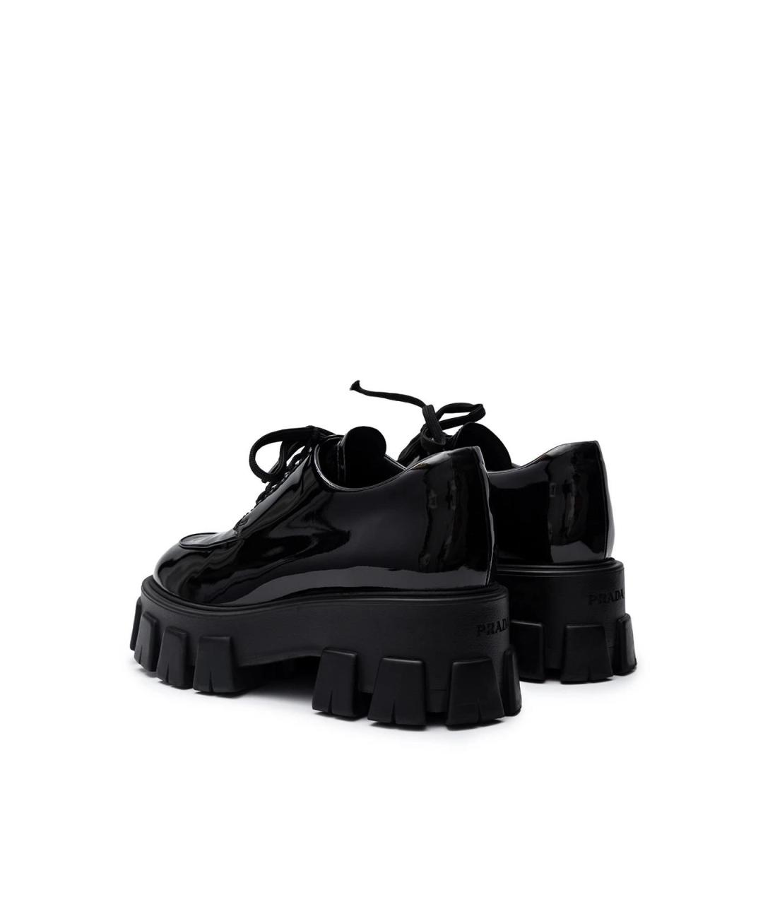 PRADA Черные кожаные ботинки, фото 3