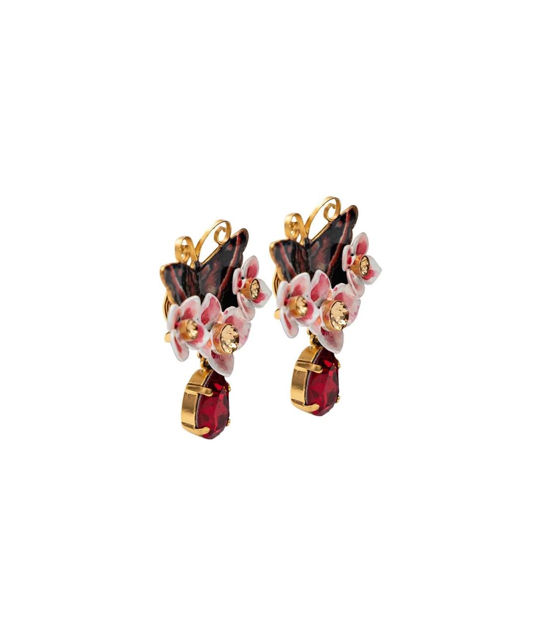 DOLCE&GABBANA Золотые металлические серьги, фото 2