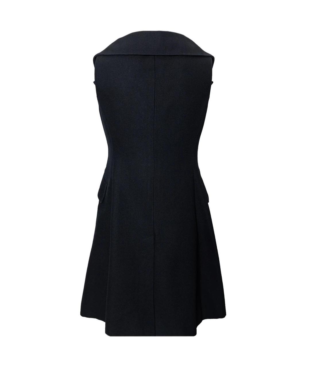 CHRISTIAN DIOR Черное шелковое повседневное платье, фото 2