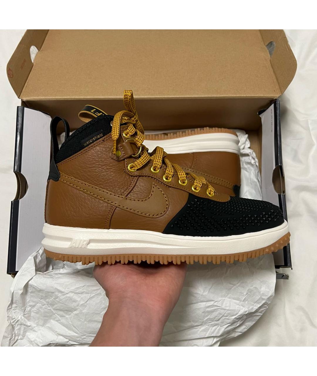 NIKE Горчичные высокие кроссовки / кеды, фото 4