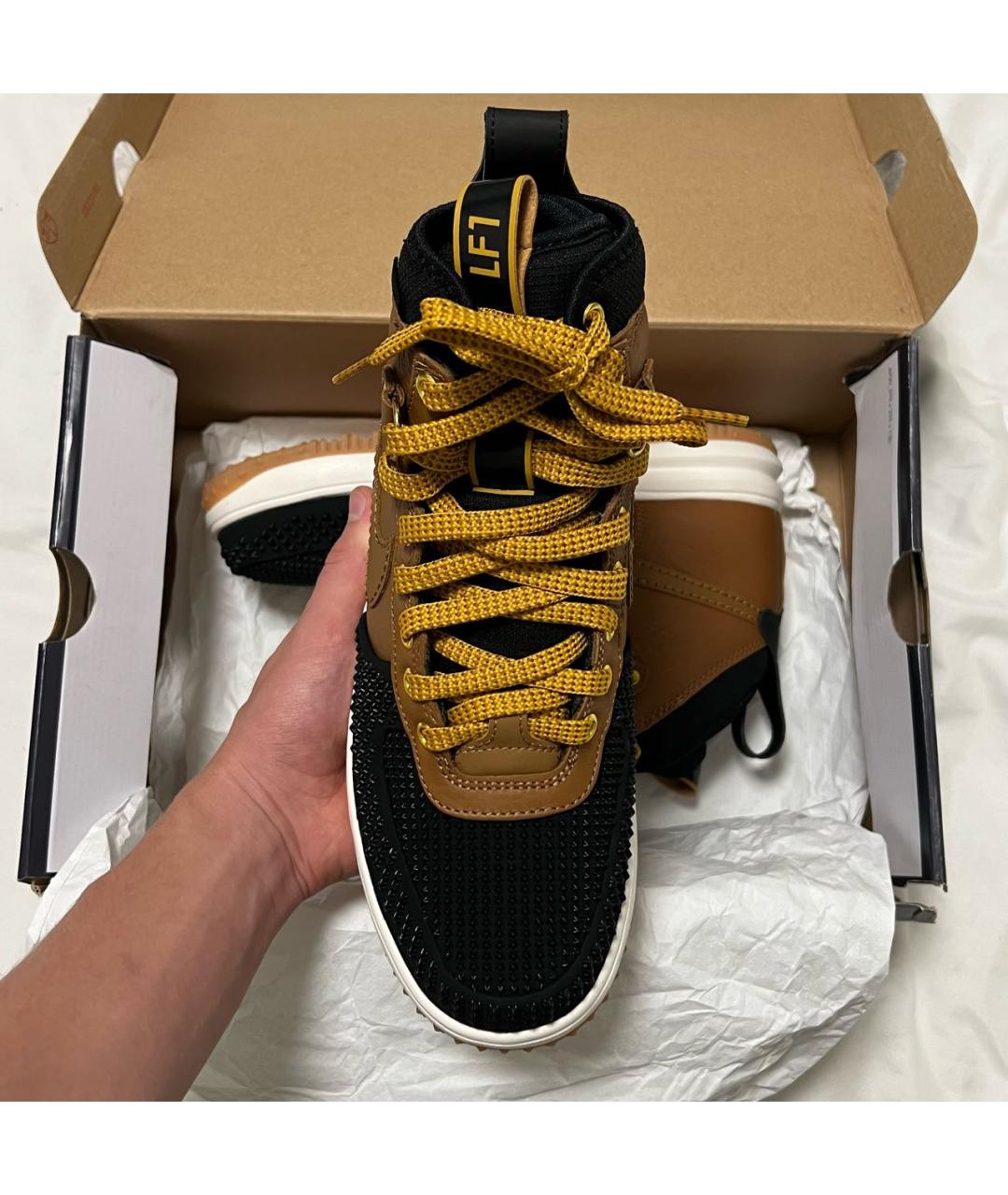 NIKE Горчичные высокие кроссовки / кеды, фото 5