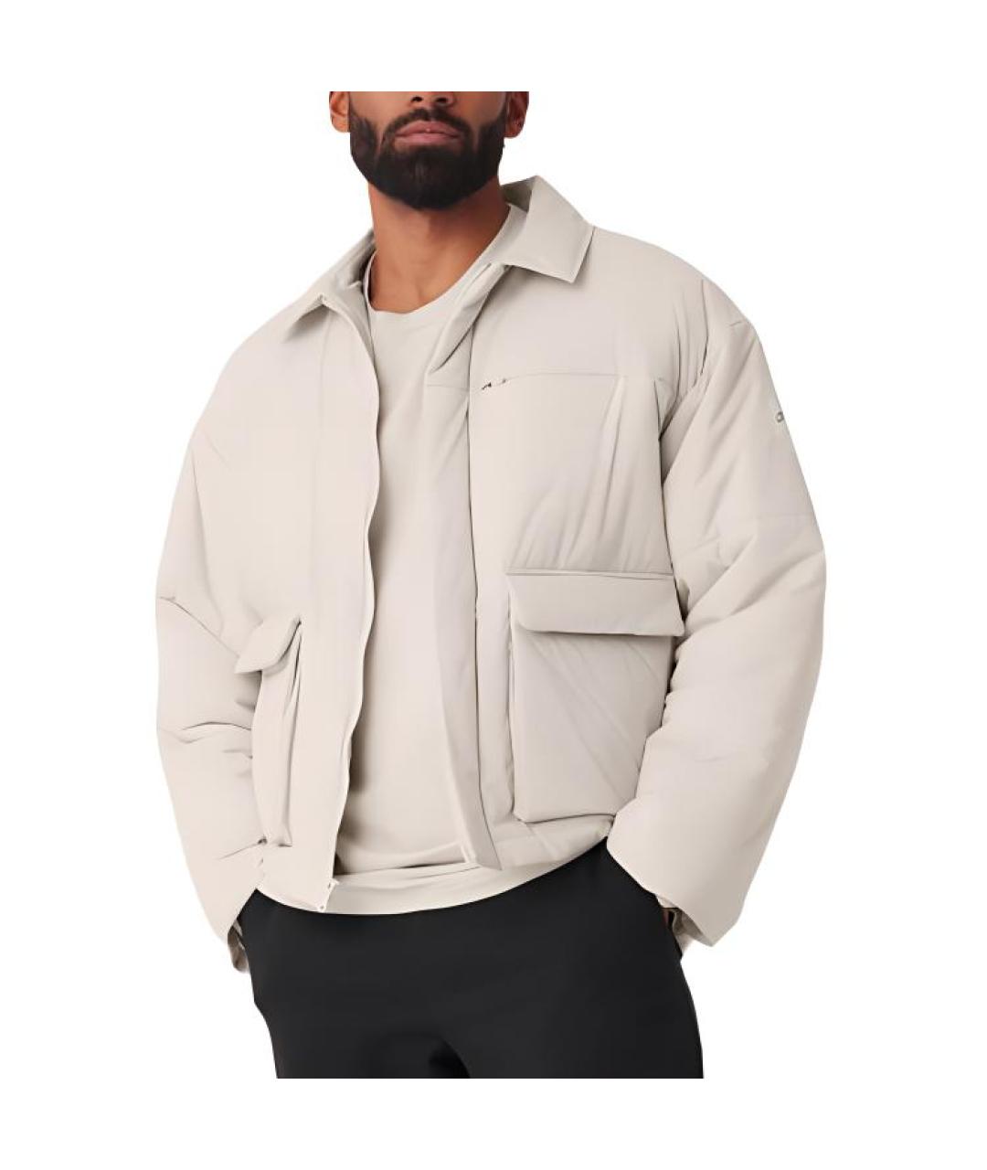 ALO YOGA Бежевая куртка, фото 5