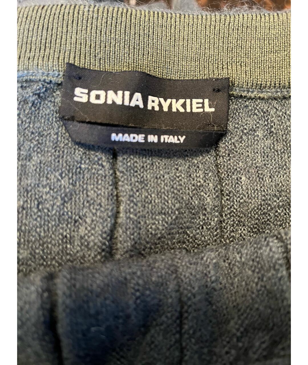 SONIA RYKIEL Зеленая шерстяная юбка макси, фото 3