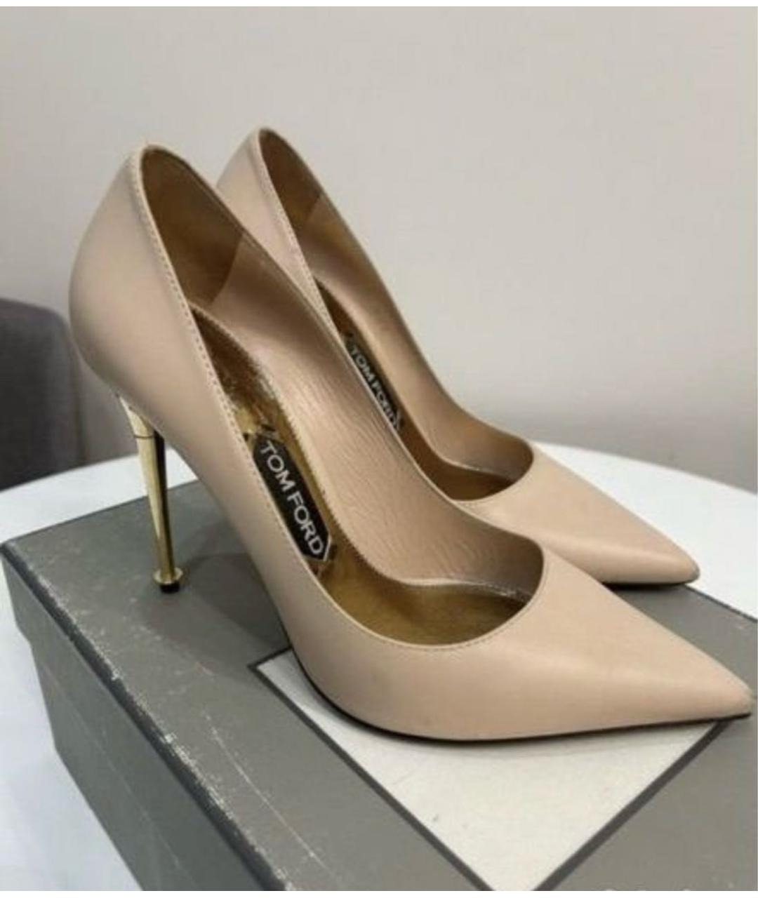 TOM FORD Розовые кожаные туфли, фото 2