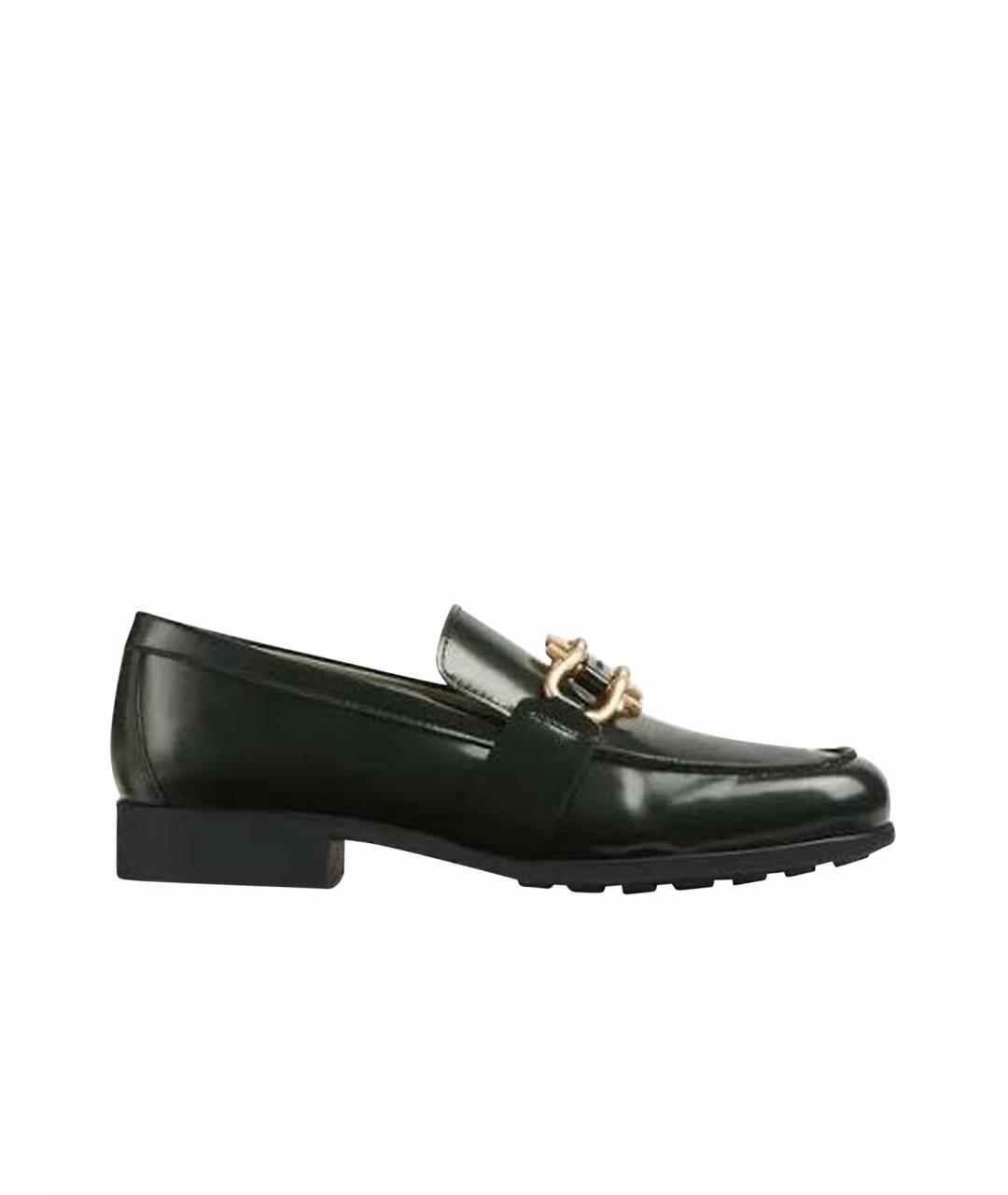 BOTTEGA VENETA Черные кожаные лоферы, фото 1