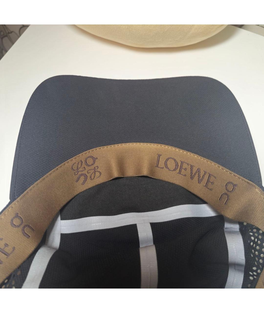 LOEWE Черная синтетическая кепка/бейсболка, фото 3