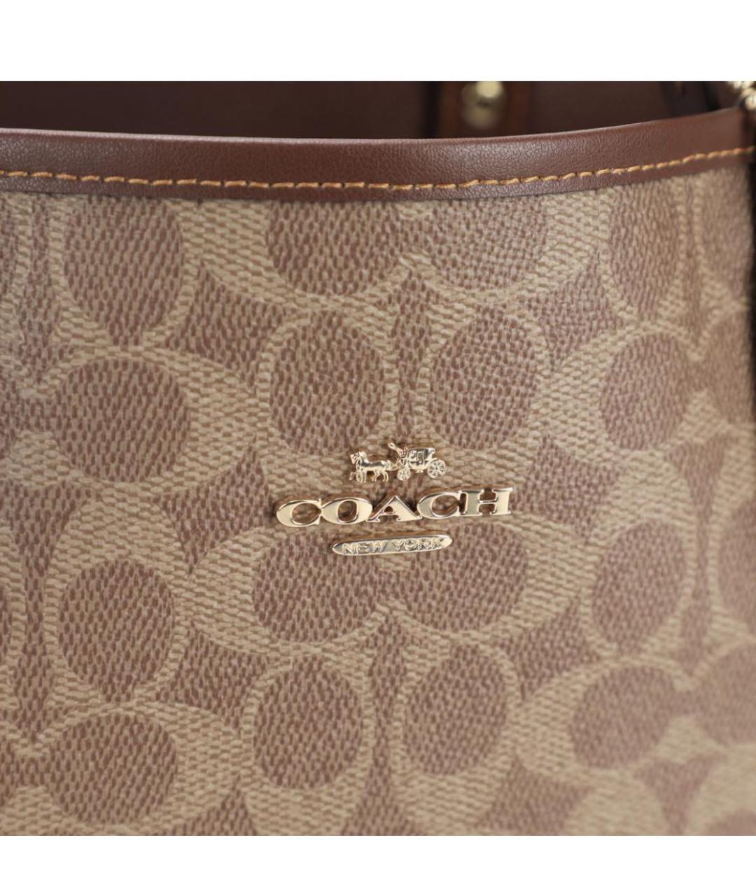 COACH Коричневая сумка тоут, фото 7