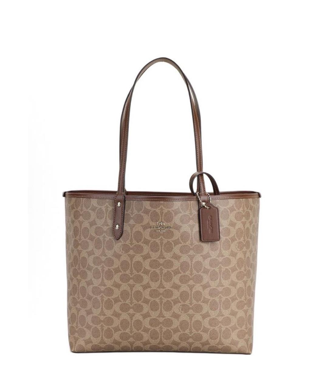 COACH Коричневая сумка тоут, фото 2
