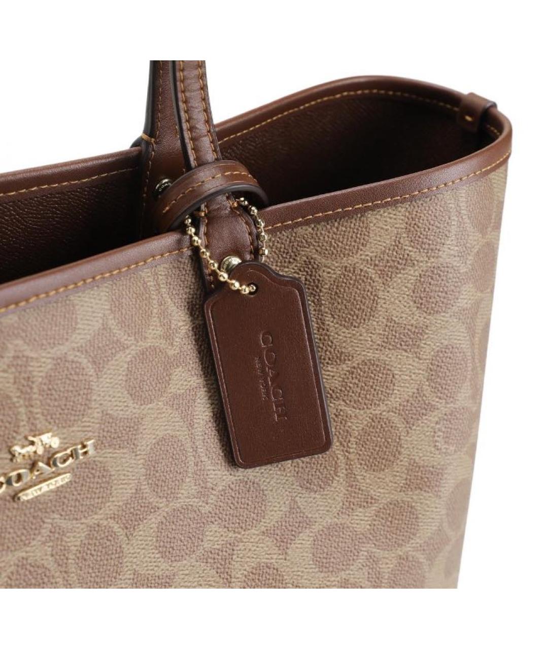 COACH Коричневая сумка тоут, фото 8