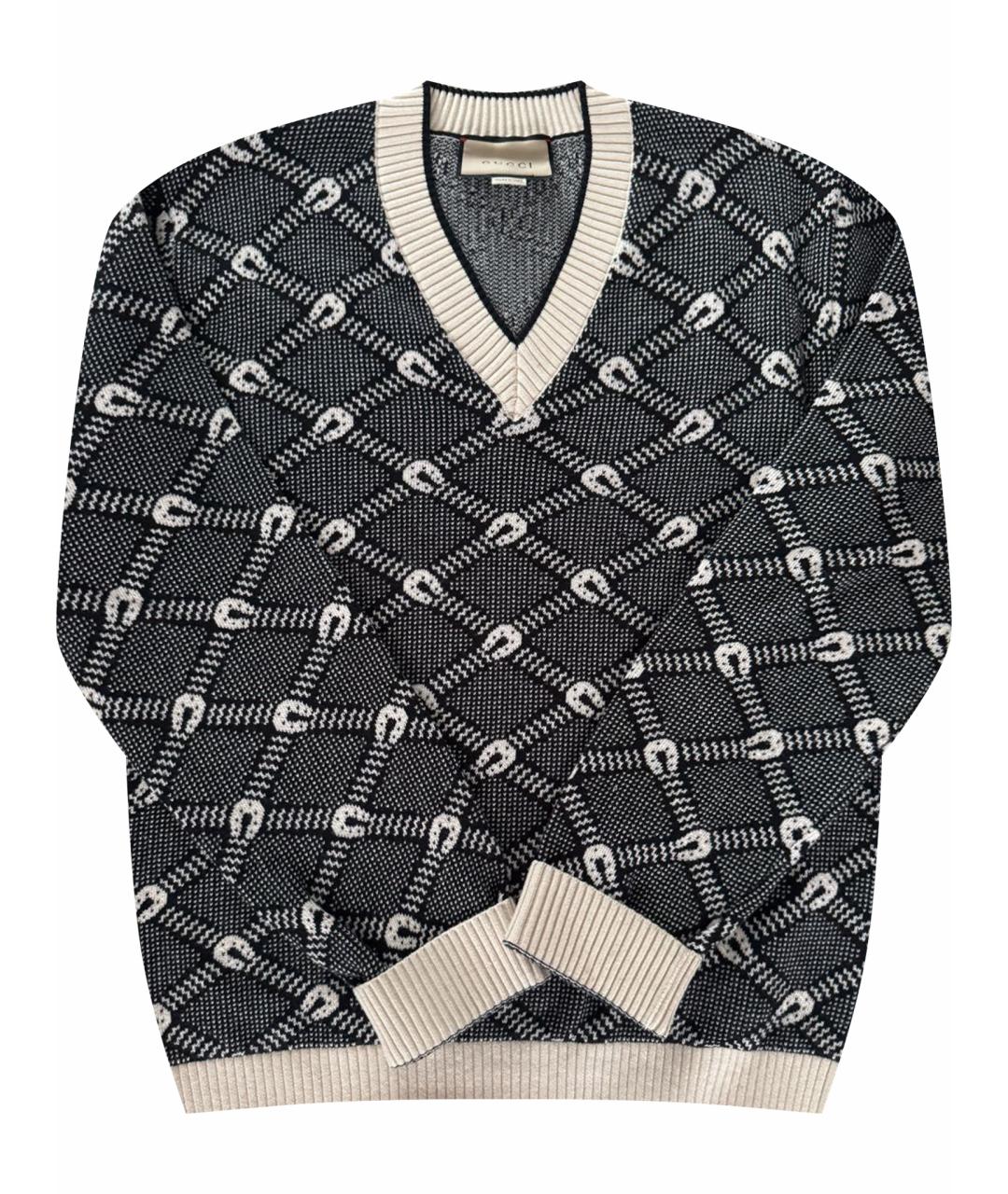 GUCCI Бежевый хлопковый джемпер / свитер, фото 1