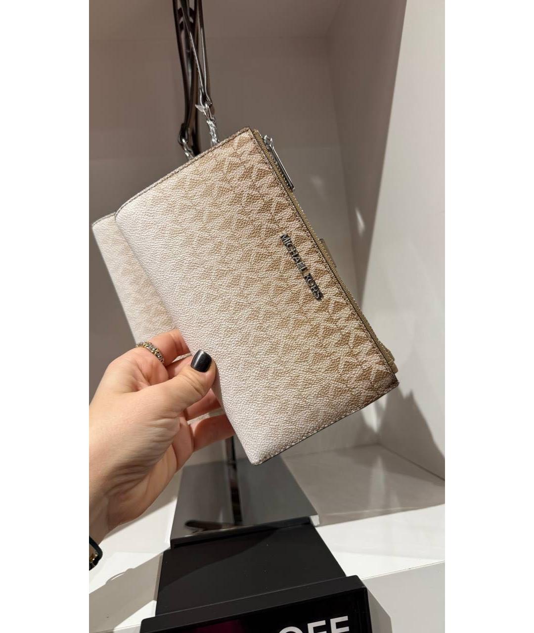 MICHAEL KORS Бежевый кошелек, фото 3