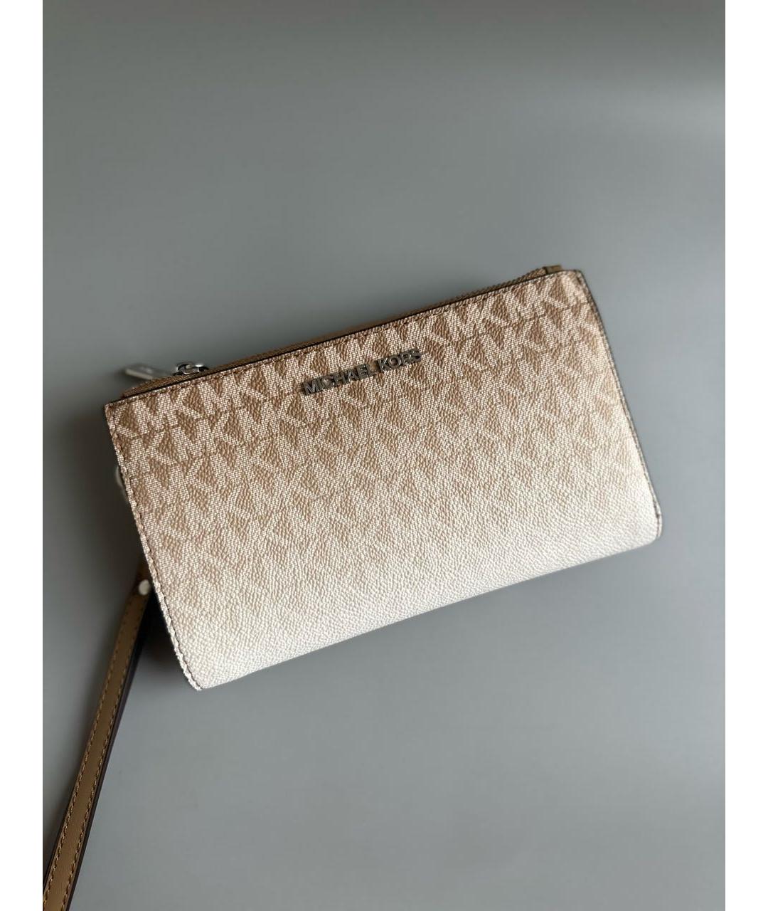 MICHAEL KORS Бежевый кошелек, фото 4