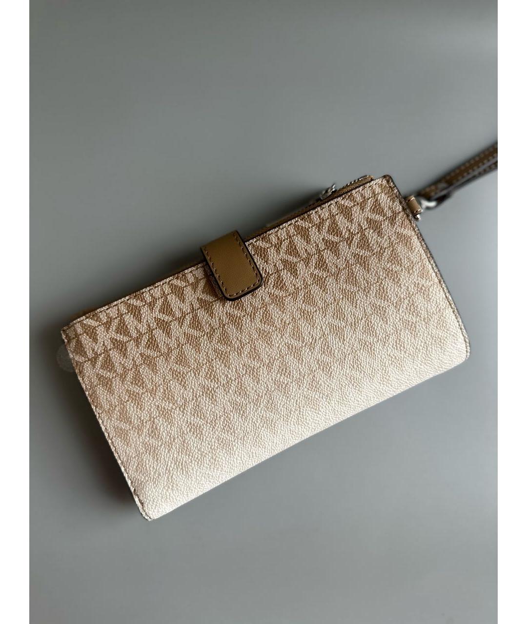 MICHAEL KORS Бежевый кошелек, фото 5