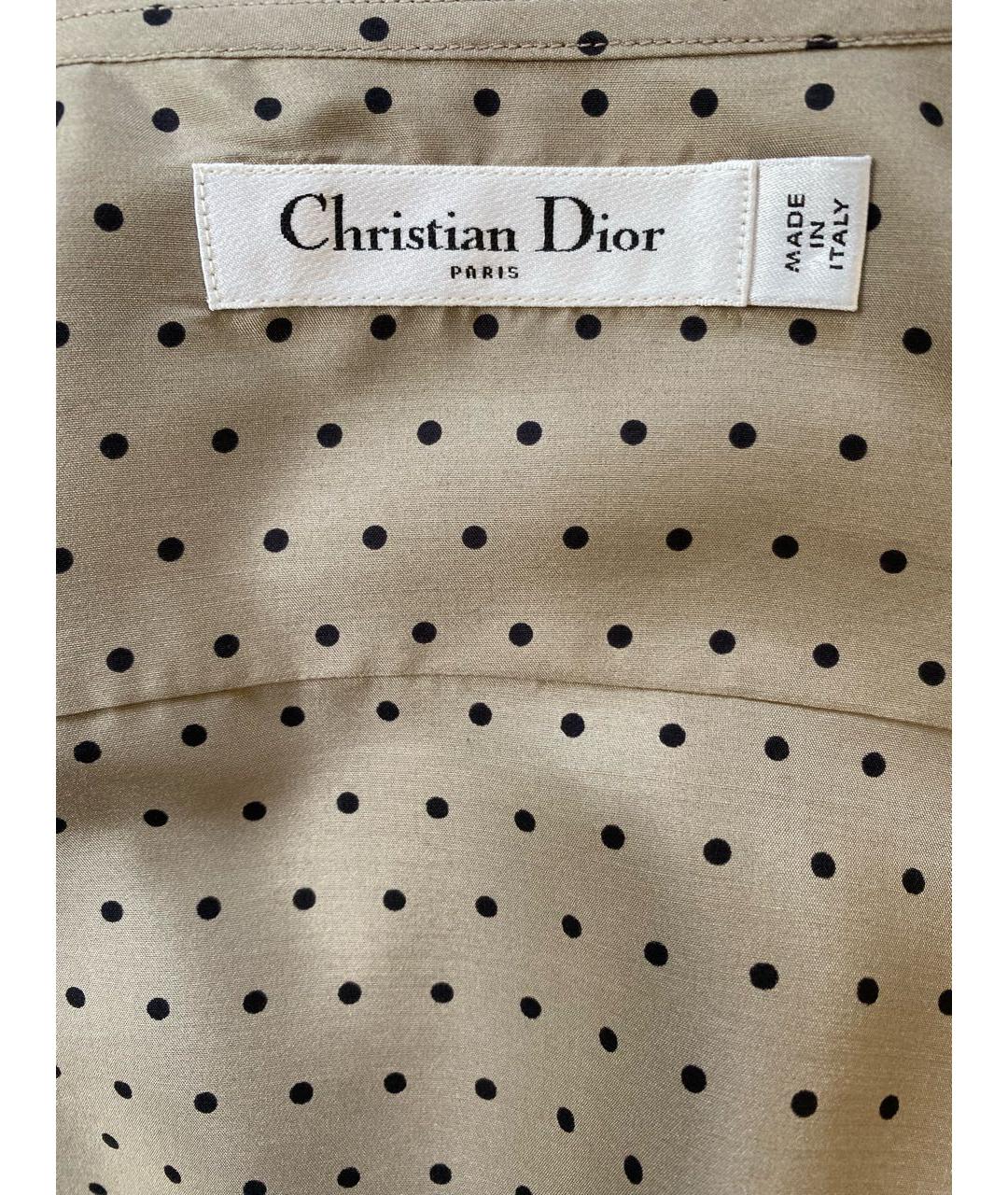 CHRISTIAN DIOR Серая шелковая блузы, фото 8