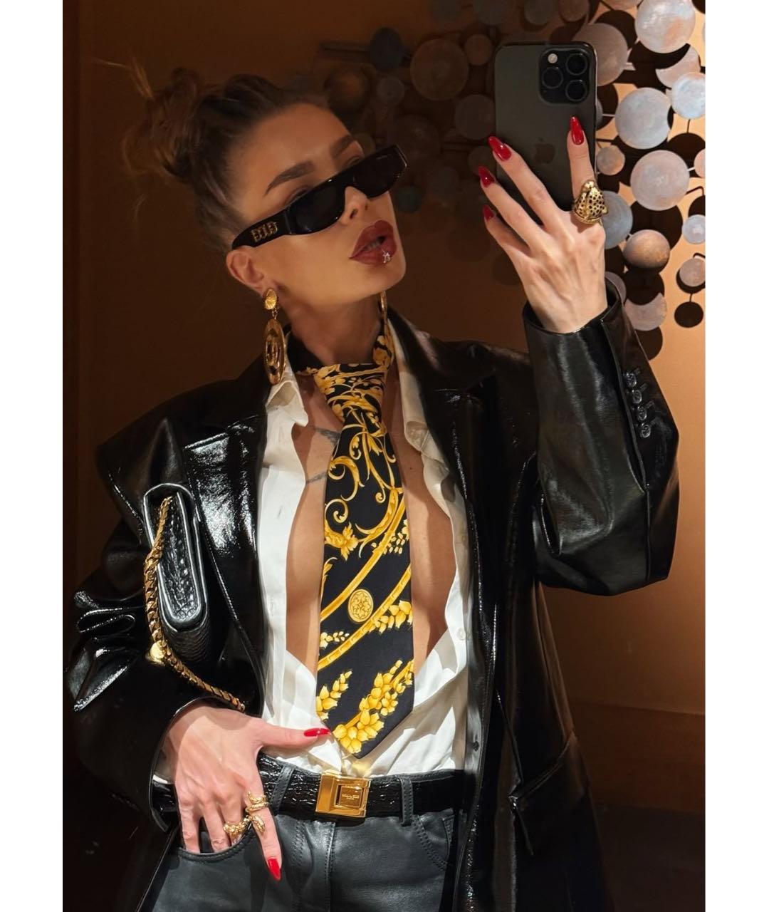 GUCCI Черные пластиковые солнцезащитные очки, фото 4