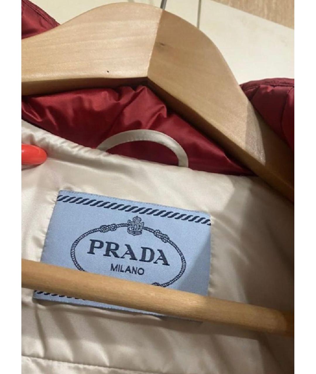 PRADA Красная полиамидовая куртка, фото 3