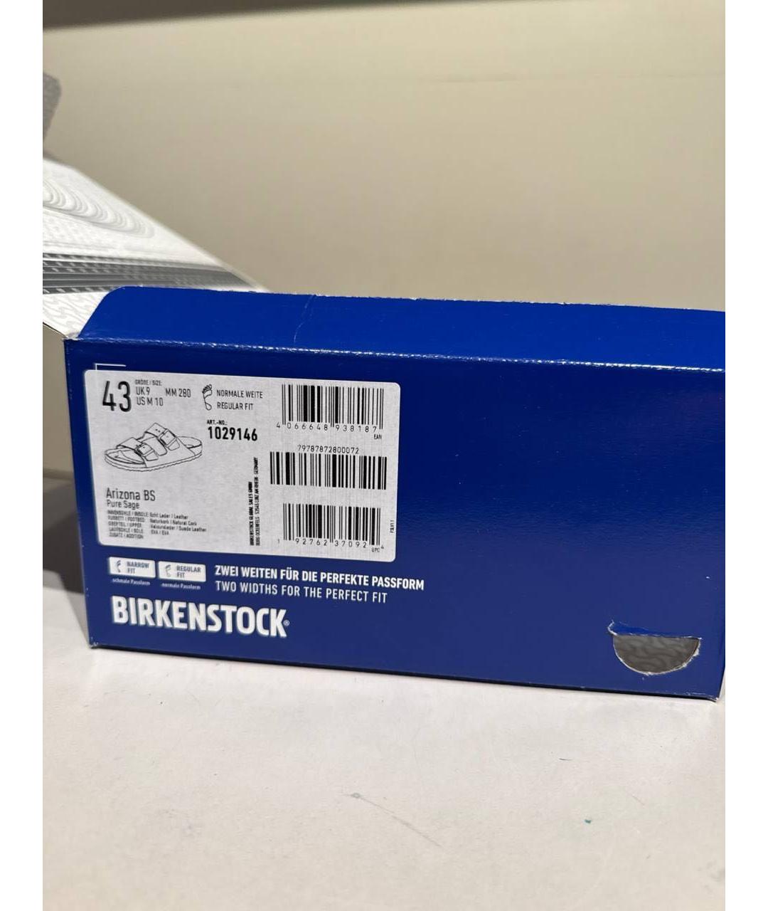 BIRKENSTOCK Серые замшевые сандалии, фото 5