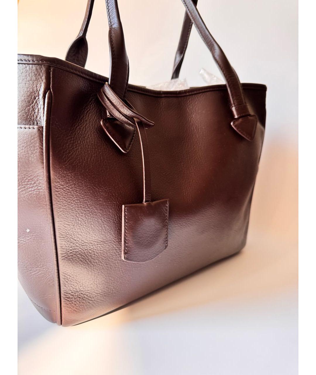 LOEWE Коричневая кожаная сумка тоут, фото 2