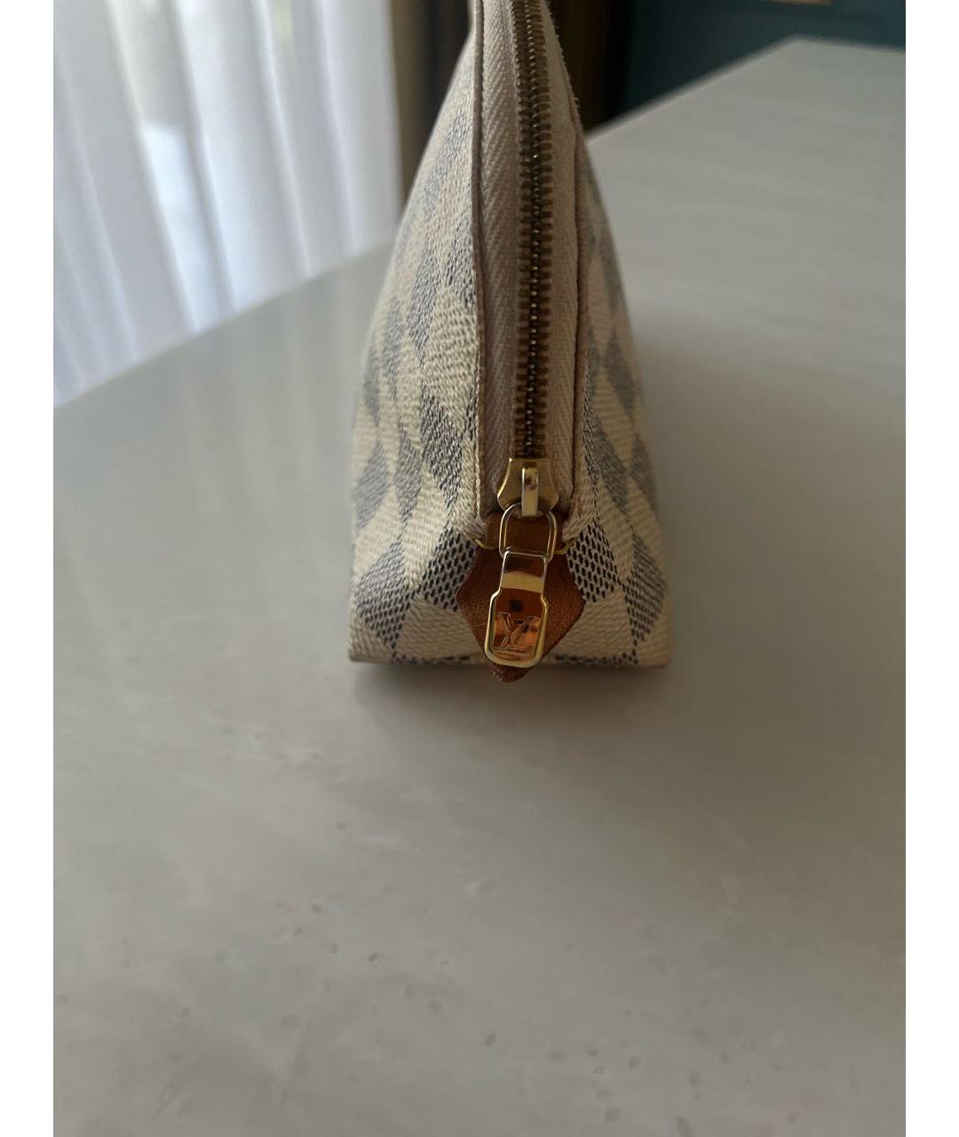 LOUIS VUITTON Бежевая косметичка, фото 8