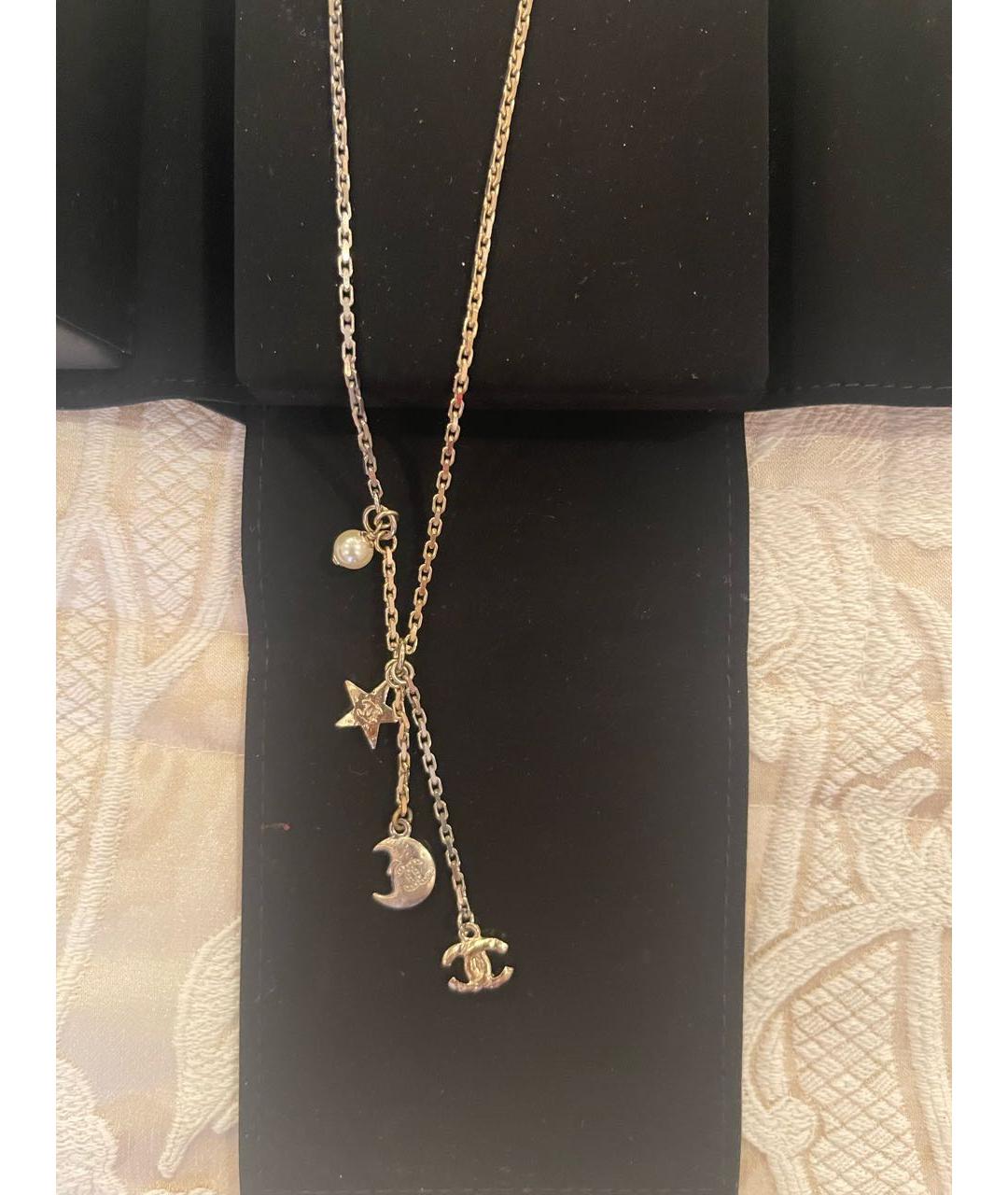 CHANEL Серебряное позолоченное колье, фото 2