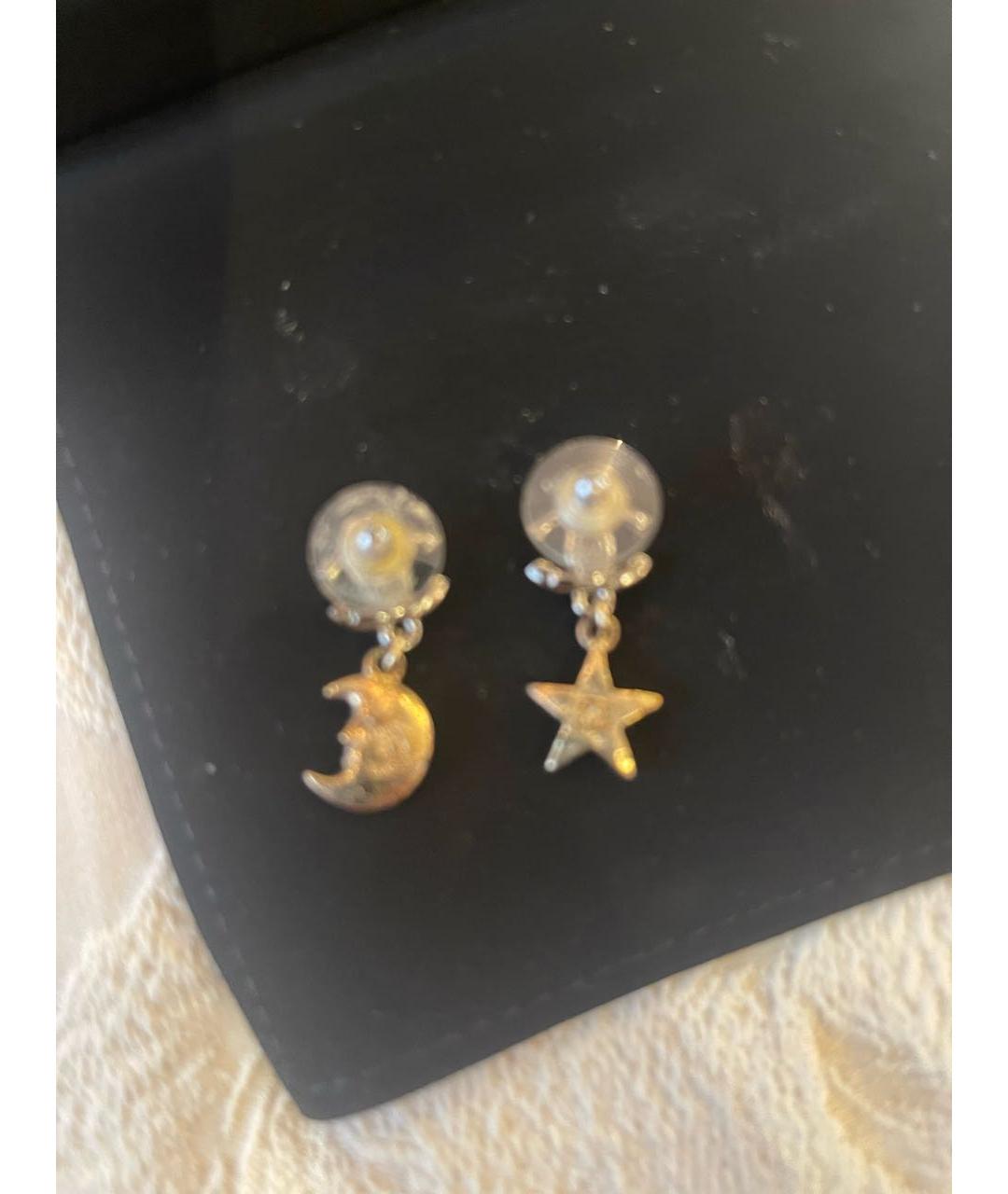 CHANEL Серебряные металлические серьги, фото 3