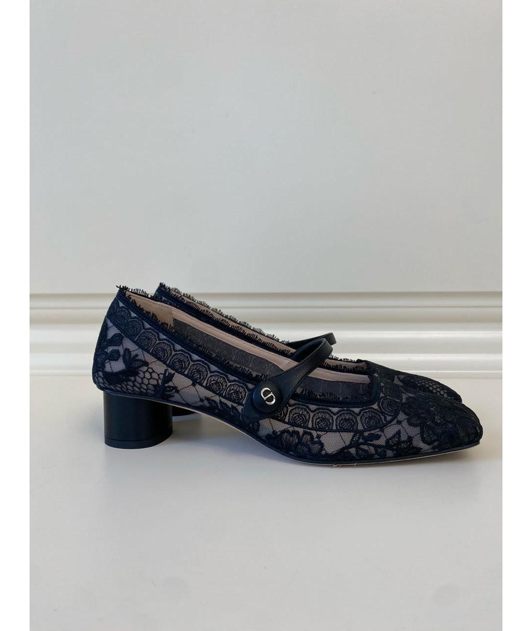 CHRISTIAN DIOR Черные кожаные туфли, фото 7