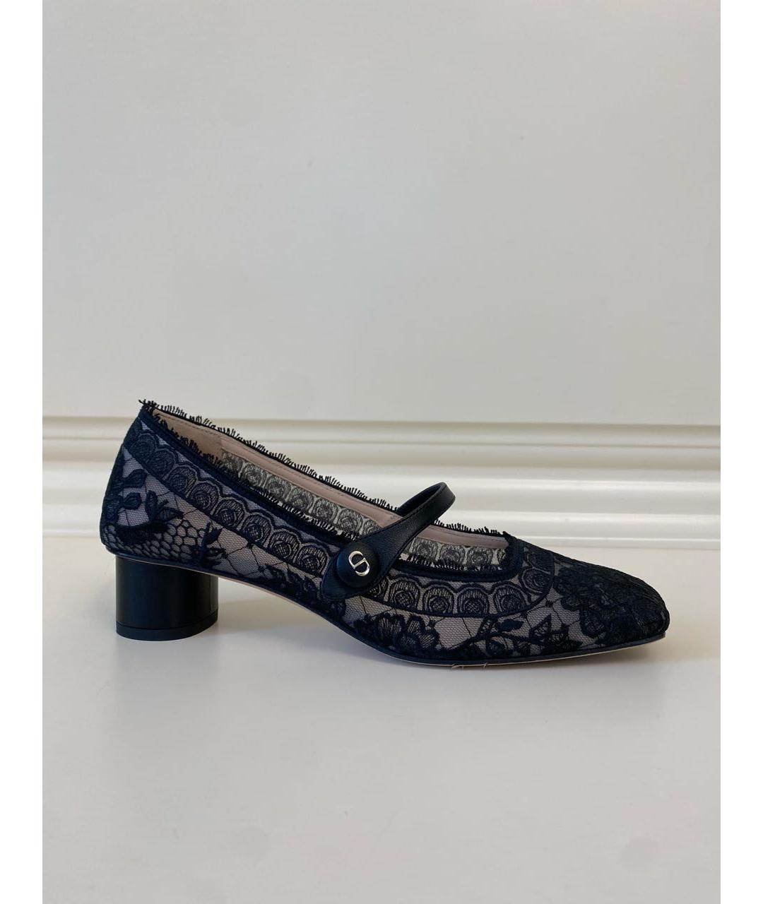 CHRISTIAN DIOR Черные кожаные туфли, фото 8