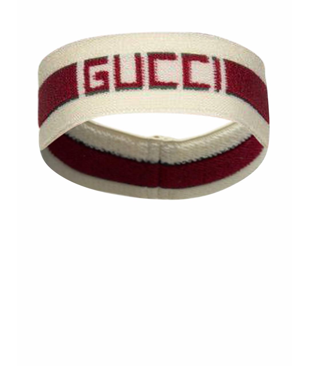 GUCCI Белая повязка на голову, фото 1