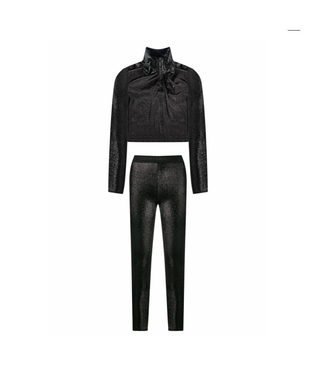 PACO RABANNE Черный вискозный спортивные костюмы, фото 1