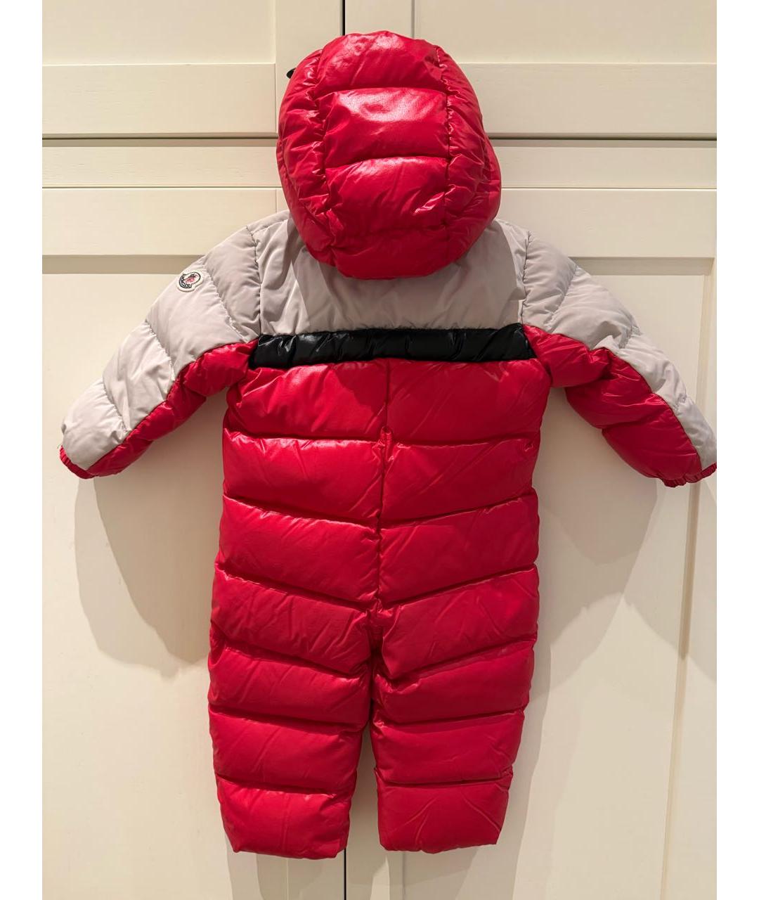 MONCLER Красный полиэстеровый комбинезон, фото 2
