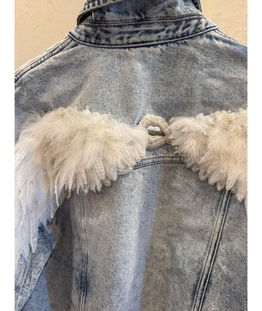 MISS BLUMARINE Голубая деним куртка, фото 6