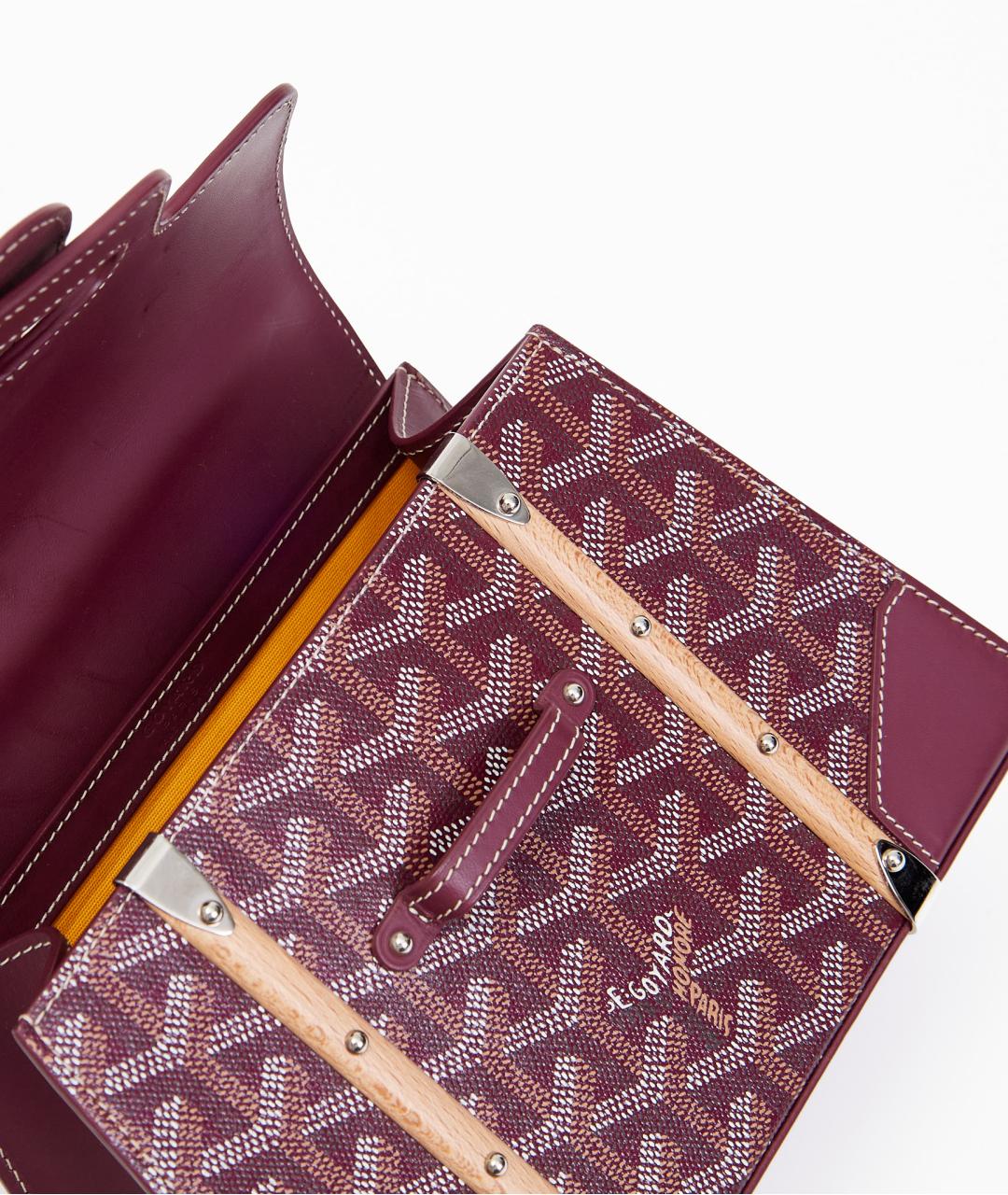 GOYARD Фиолетовая кожаная сумка через плечо, фото 6