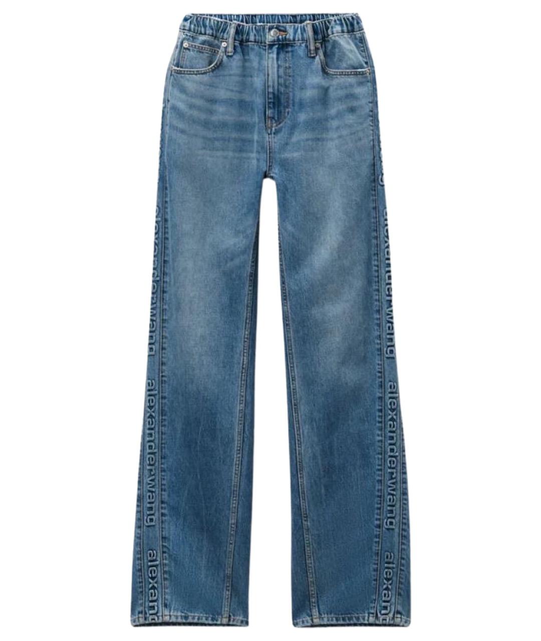 ALEXANDER WANG Синие хлопковые прямые джинсы, фото 1