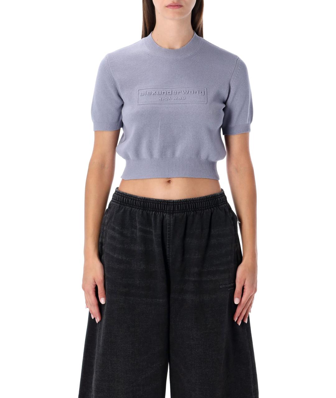 ALEXANDER WANG Серая футболка, фото 4