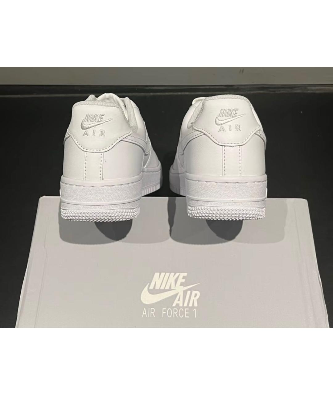 NIKE Белые кожаные кроссовки, фото 5