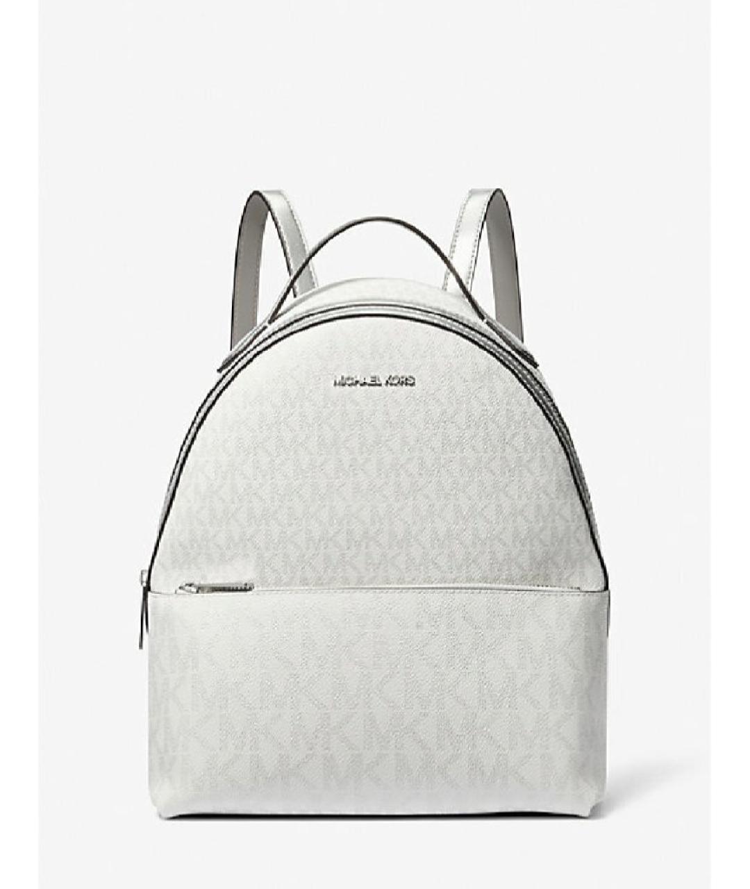 MICHAEL KORS Белый рюкзак из искусственной кожи, фото 10