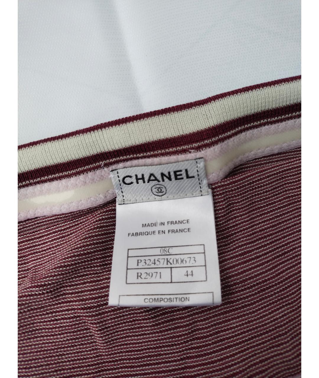 CHANEL Розовая вискозная футболка, фото 6