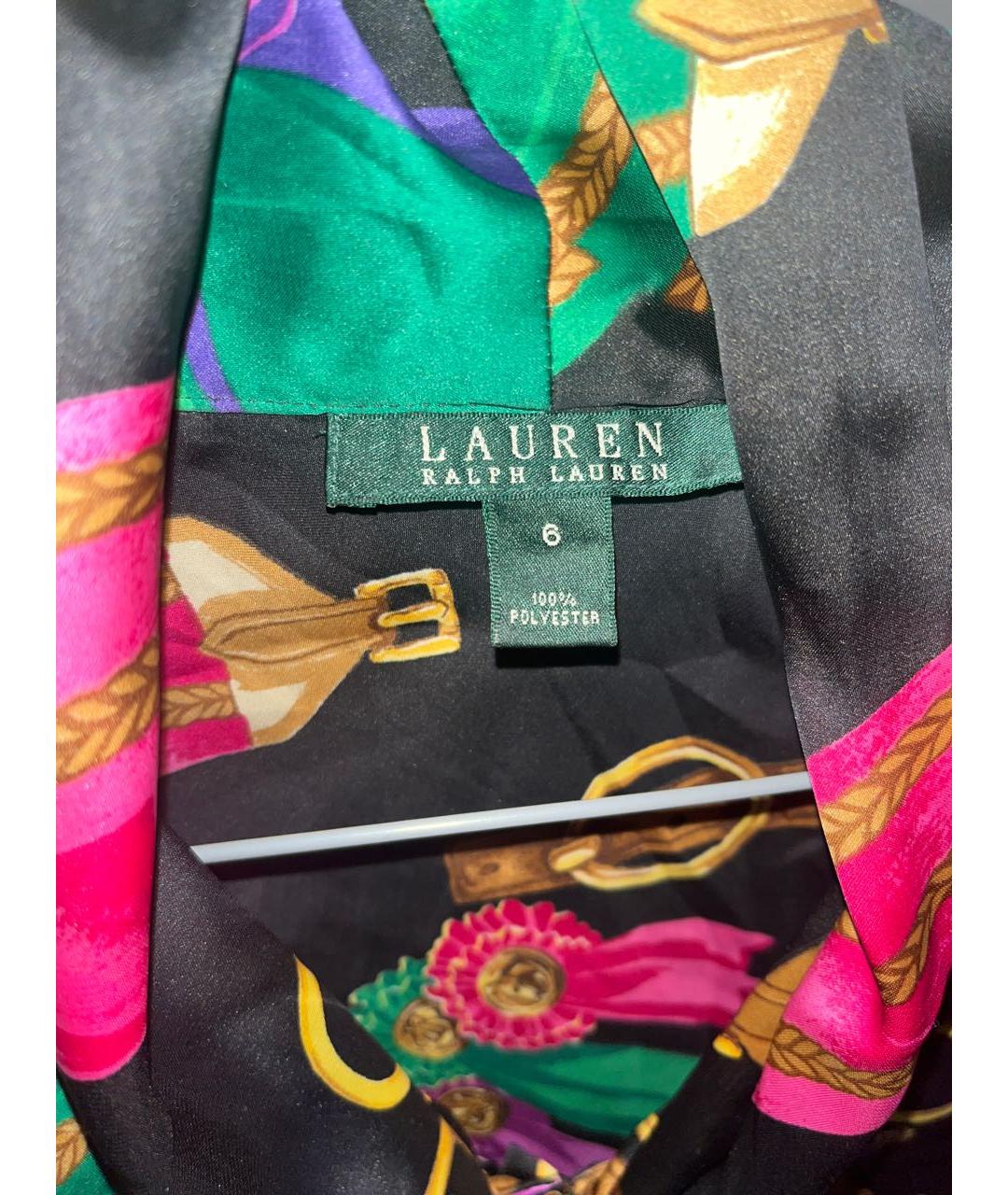 RALPH LAUREN Мульти полиэстеровая блузы, фото 3