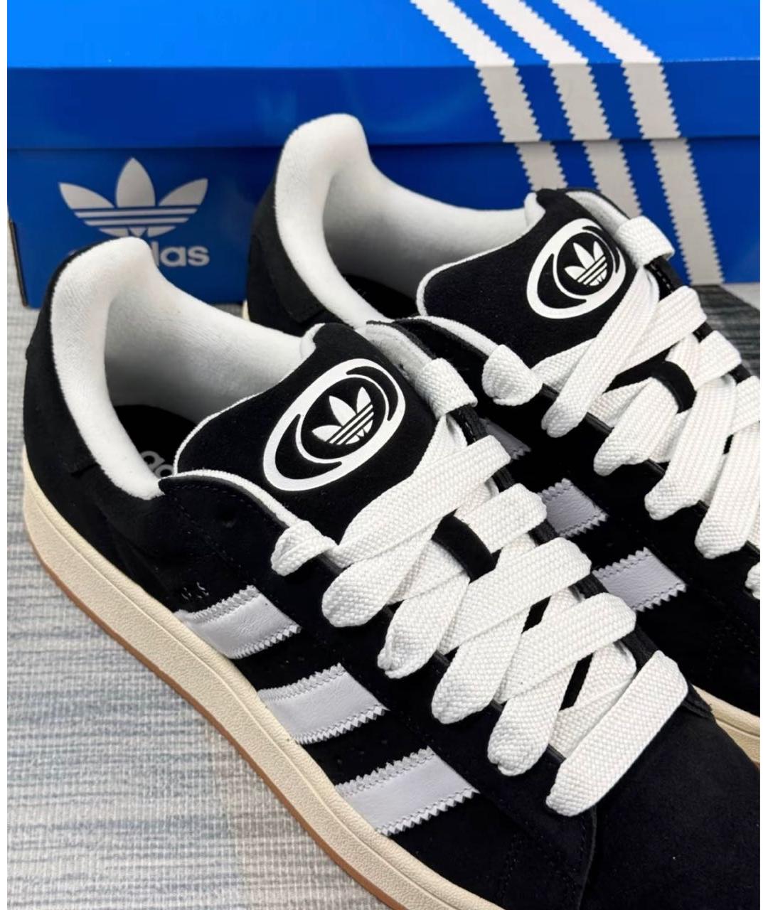 ADIDAS Черные замшевые кроссовки, фото 5