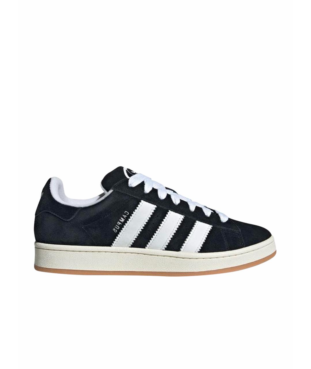 ADIDAS Черные замшевые кроссовки, фото 1
