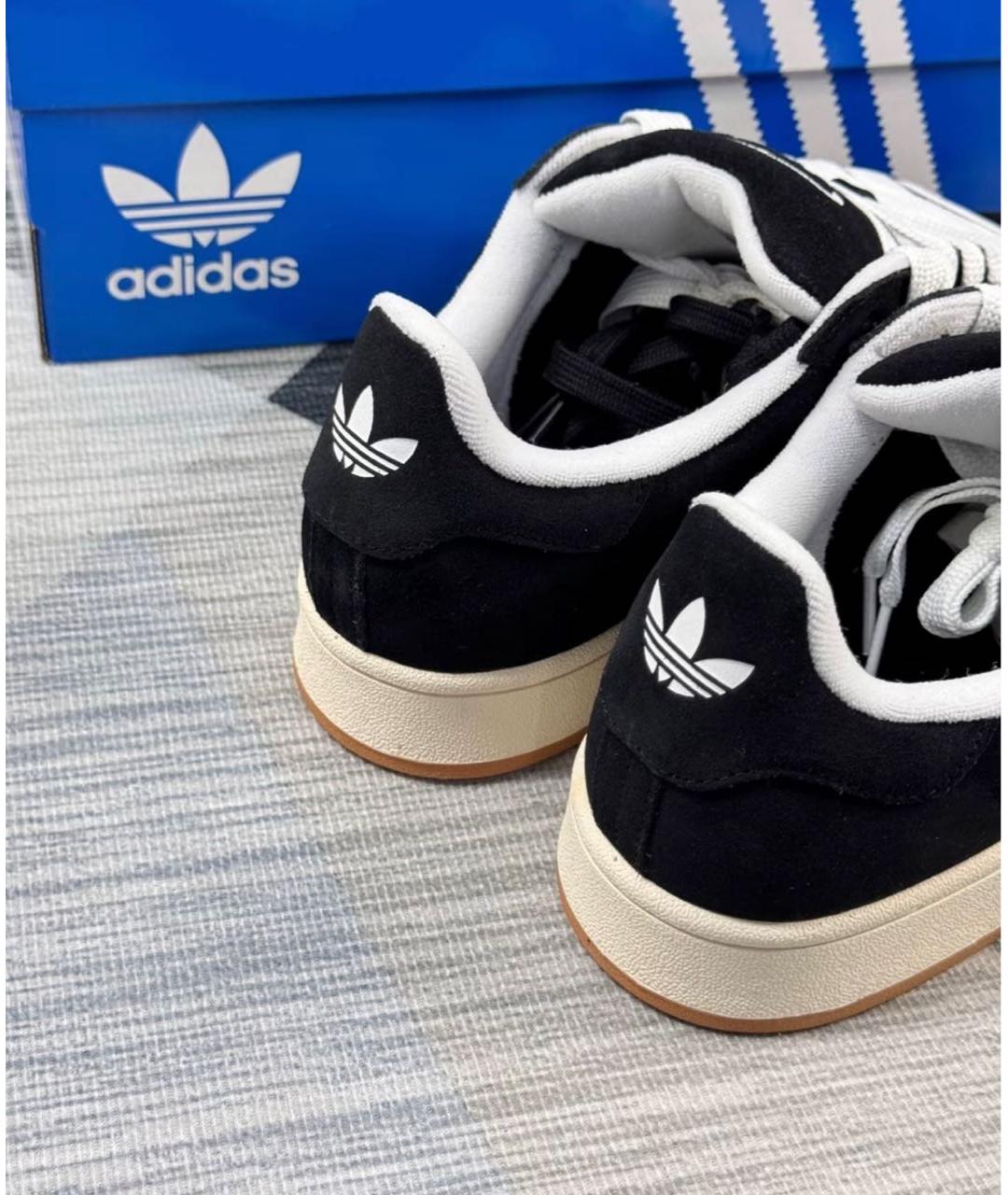 ADIDAS Черные замшевые кроссовки, фото 6