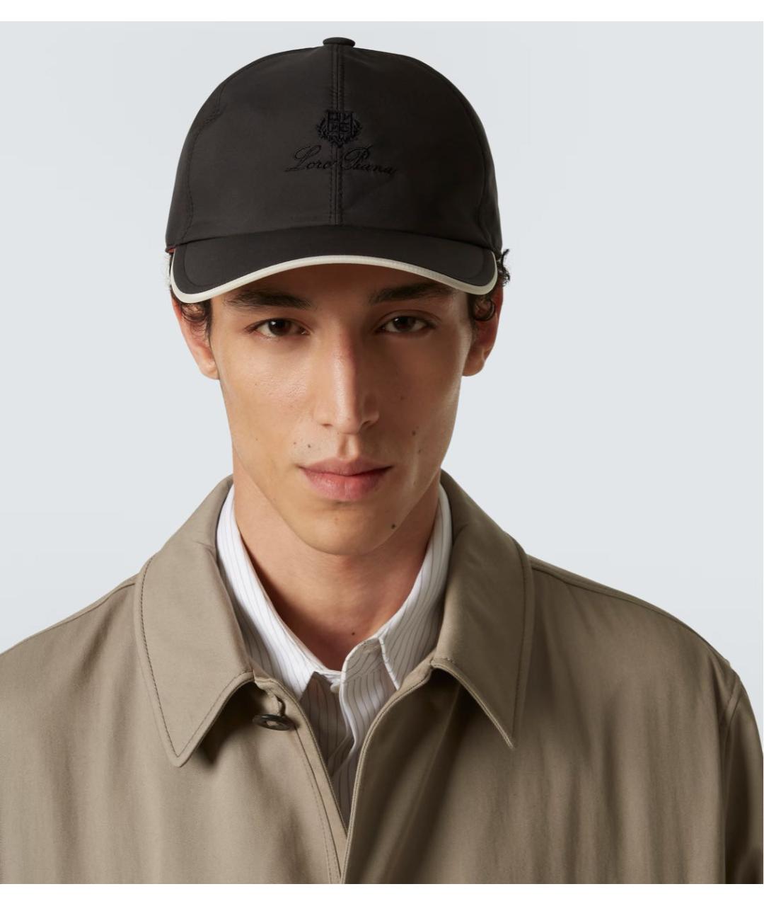 LORO PIANA Черная кепка/бейсболка, фото 4